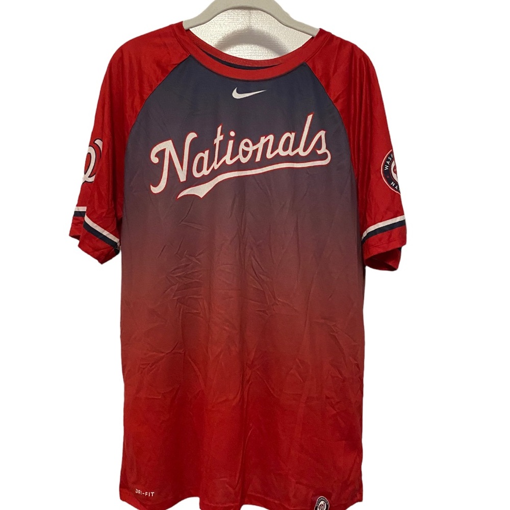Washington nationals nike dri fit tee